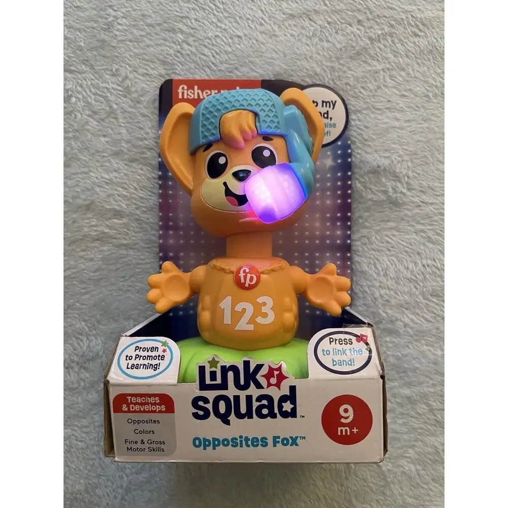 Baby Learning Toy Link Squad Opposites Fox with Music & Lights for Ages 9+ Month